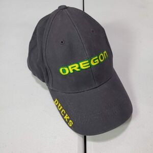 Oregon Ducks Men Hat One Size‎ Gray Cap Logo Embroidered Adjustable NCAA